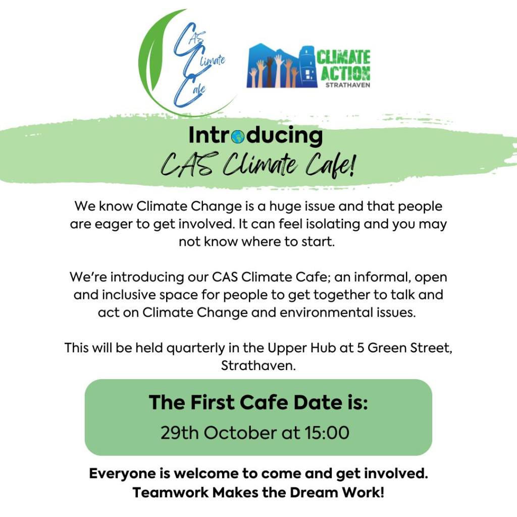 CAS Climate Cafe advert
