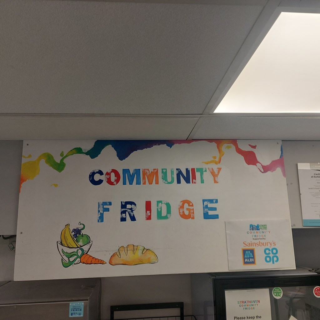 Community Fridge sign