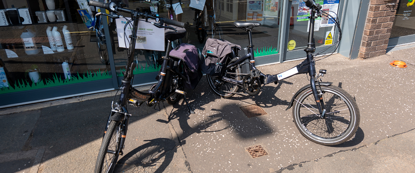 E-bikes at front door